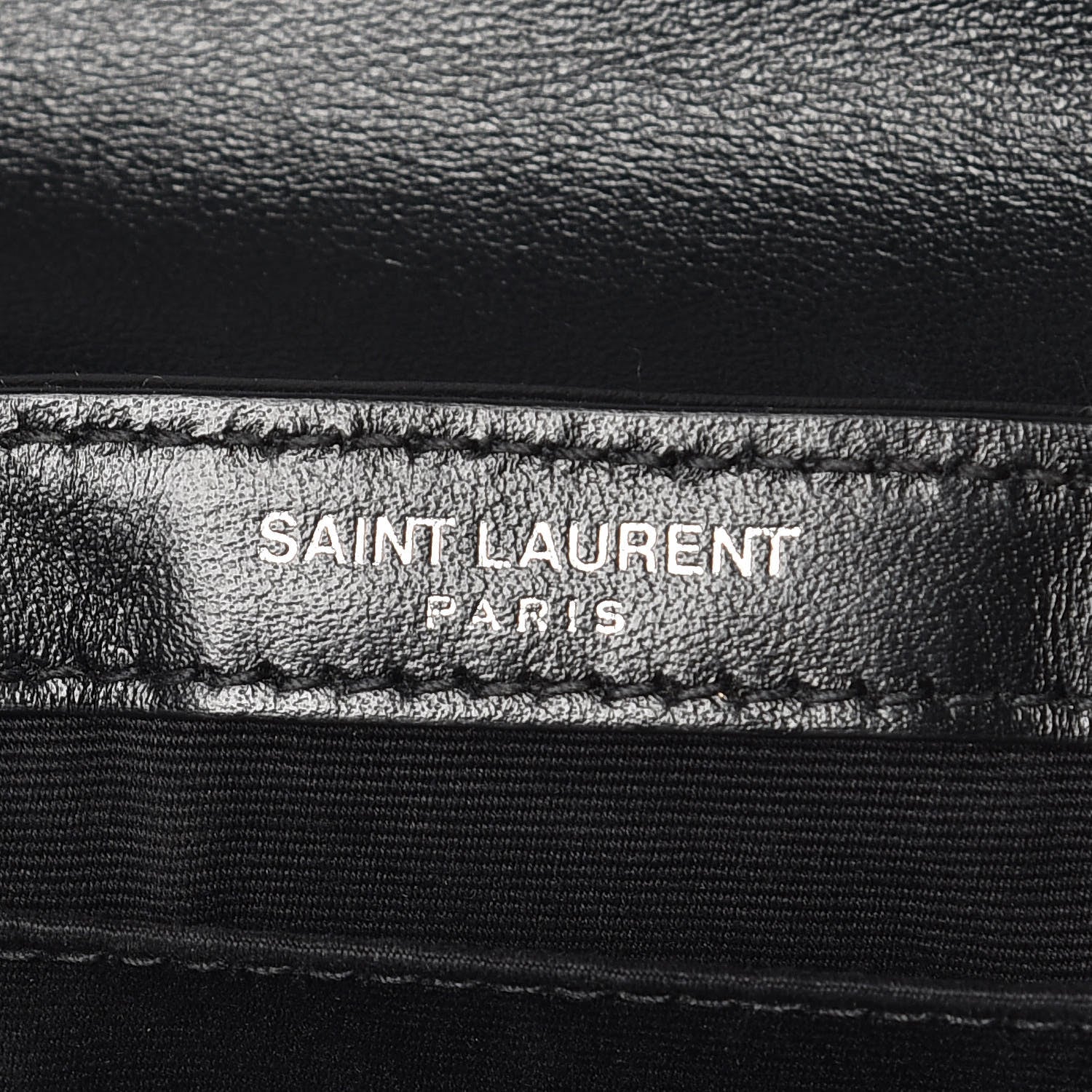 Saint Laurent Calfskin Y Quilted Monogram Loulou Flap Bag Black 8 of 10