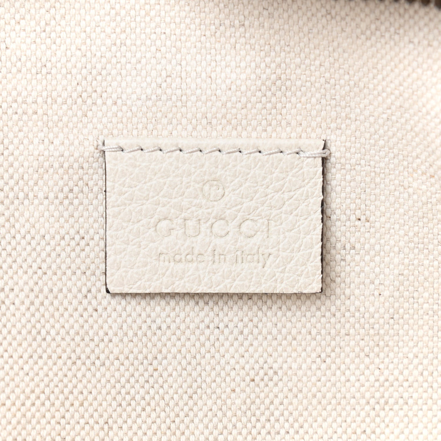 Gucci Grained Calfskin Logo Belt Bag White 11 of 19