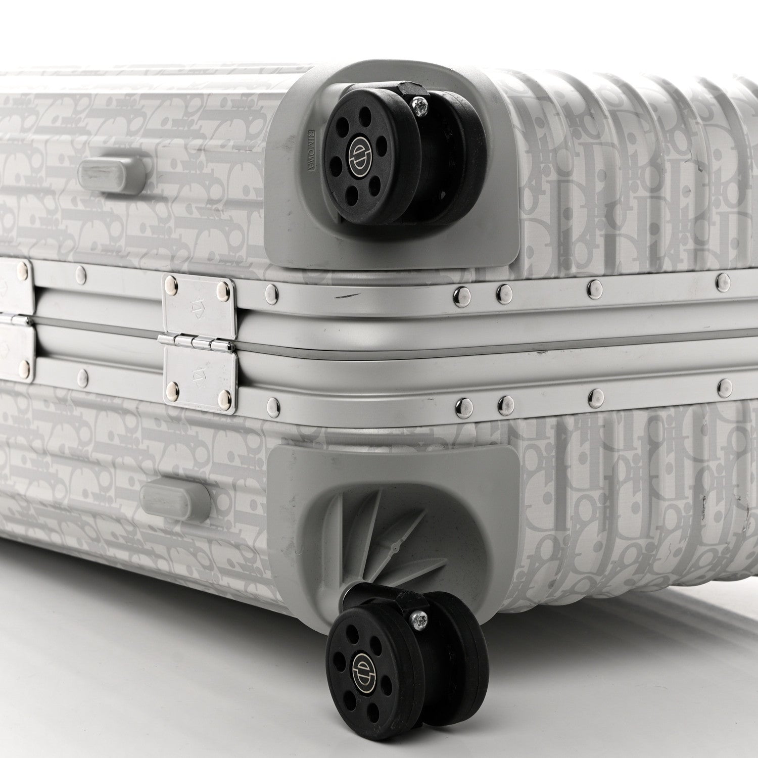 Christian Dior X RIMOWA Aluminum Gradient Cabin Luggage Silver 8 of 12