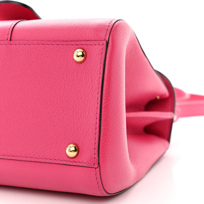 Delvaux Grained Calfskin Mini Brillant Satchel Rose Indien 11 of 12