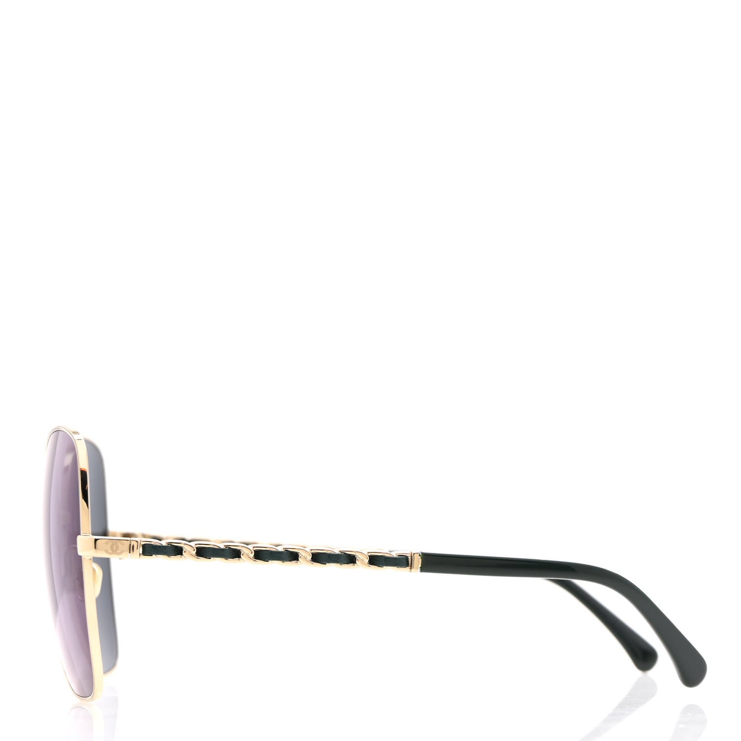 Chanel Metal Square Frame Chain Sunglasses 4274-Q Green 4 of 7