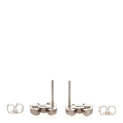 Chanel Crystal CC Earrings Silver 3 of 5