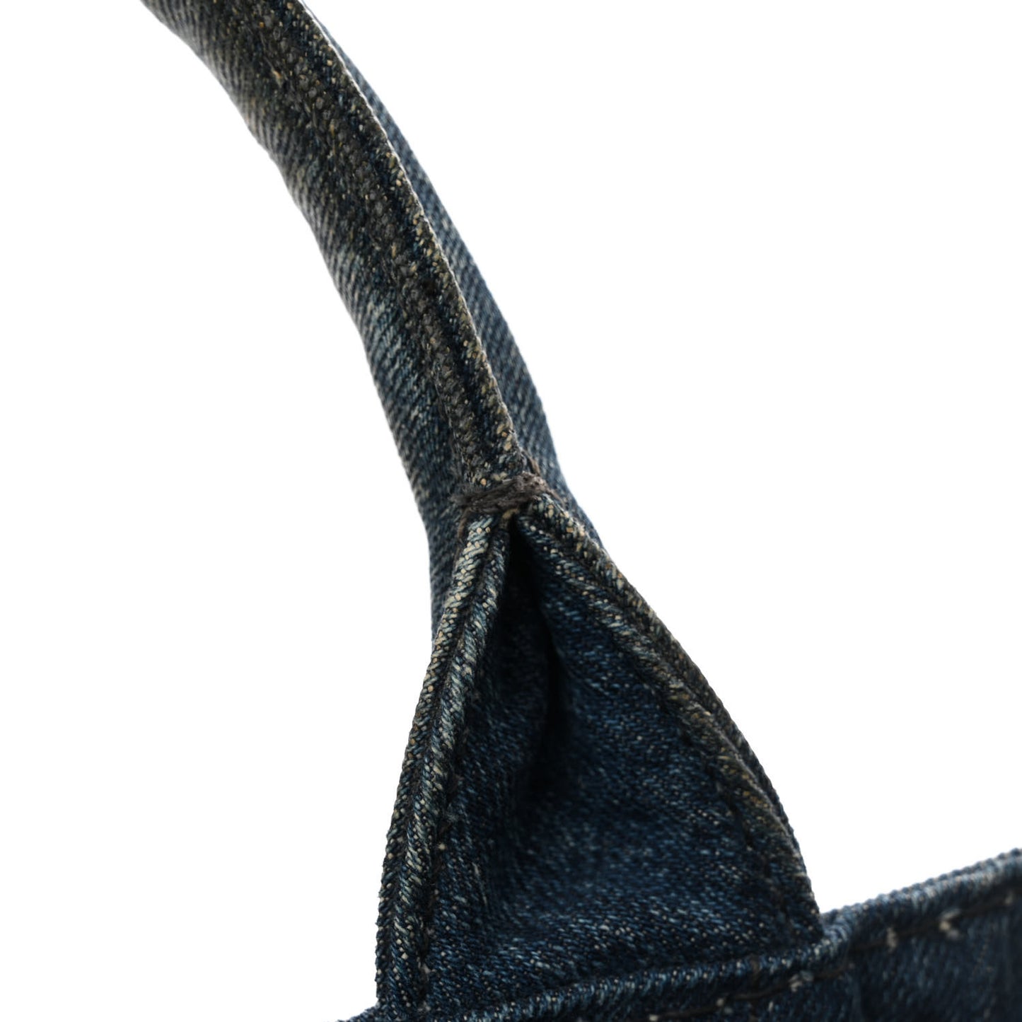 Denim Canapa Small Logo Tote Avio