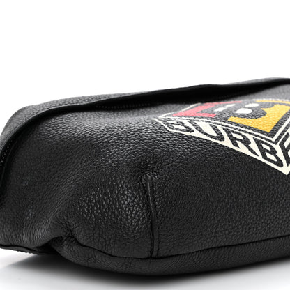 Burberry Grainy Calfskin Logo Graphic Sonny Bum Bag Black 8 of 13