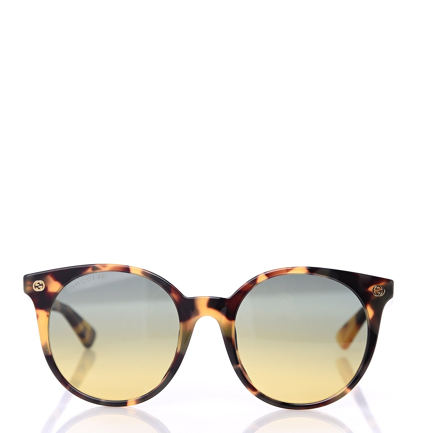 Gucci Round GG0091S Sunglasses Havana 3 of 8