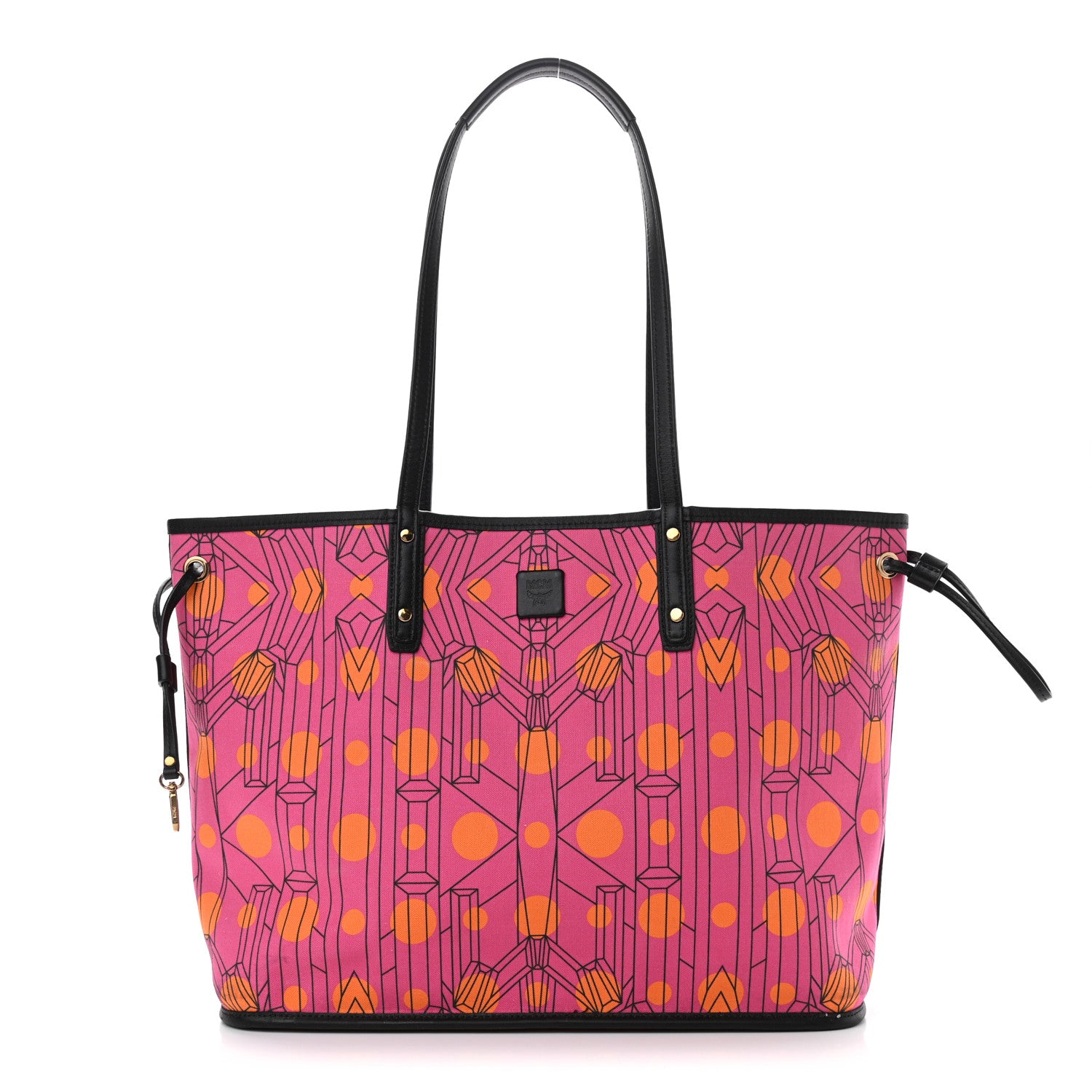 MCM Visetos Medium Reversible Liz Shopper Tote Pink 2 of 16