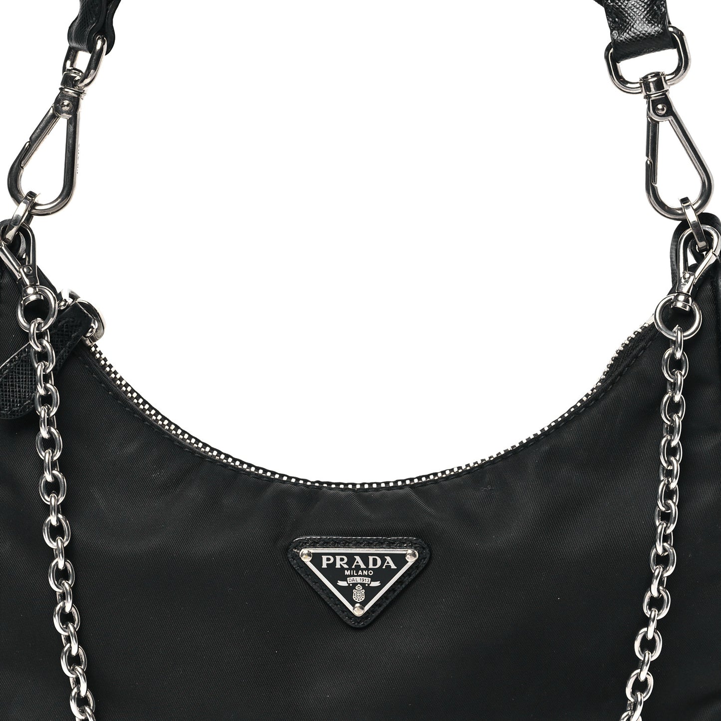 Re-Nylon Saffiano Re-Edition 2005 Shoulder Bag Black