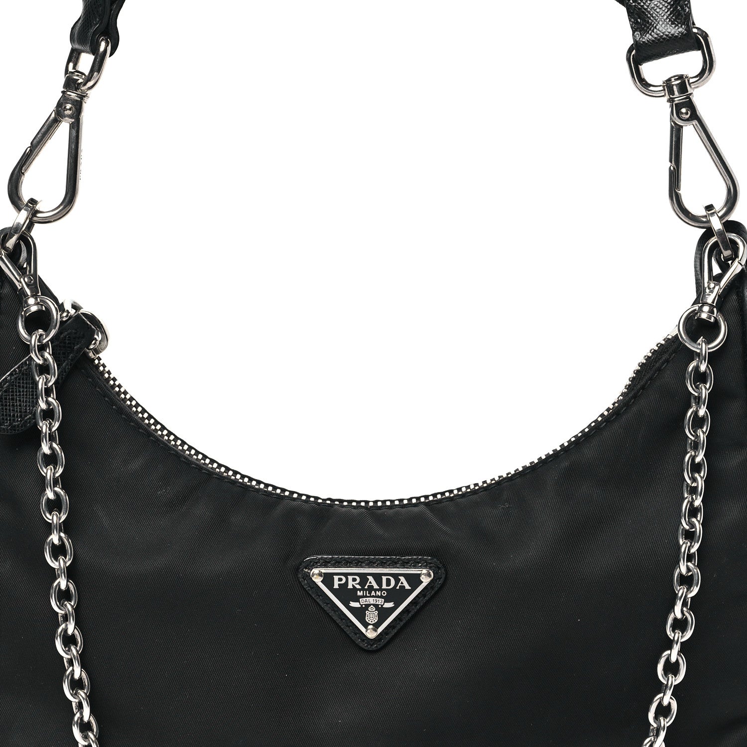 Prada Re-Nylon Saffiano Re-Edition 2005 Shoulder Bag Black 8 of 11