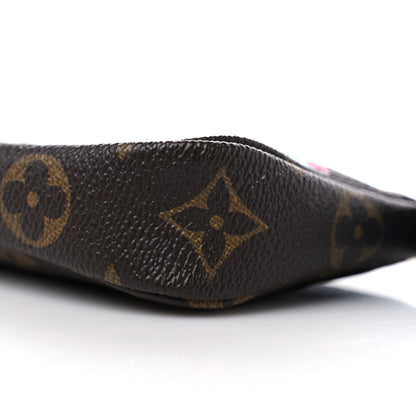 Louis Vuitton Monogram 2022 Christmas Animation Tokyo Mini Pochette Accessories Blue 9 of 9