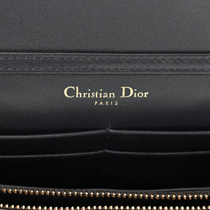 Christian Dior Metallic Brushed Calfskin Diorama Wallet on Chain Pouch Gold 7 of 11