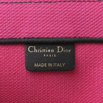 Christian Dior Canvas Embroidered Large Jungle Pop Book Tote Fuchsia Multicolor 6 of 12