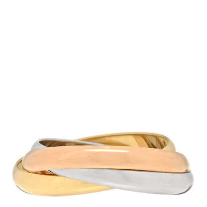 Cartier 18K Pink Yellow White Gold Small Trinity Ring 55 7.25 3 of 5