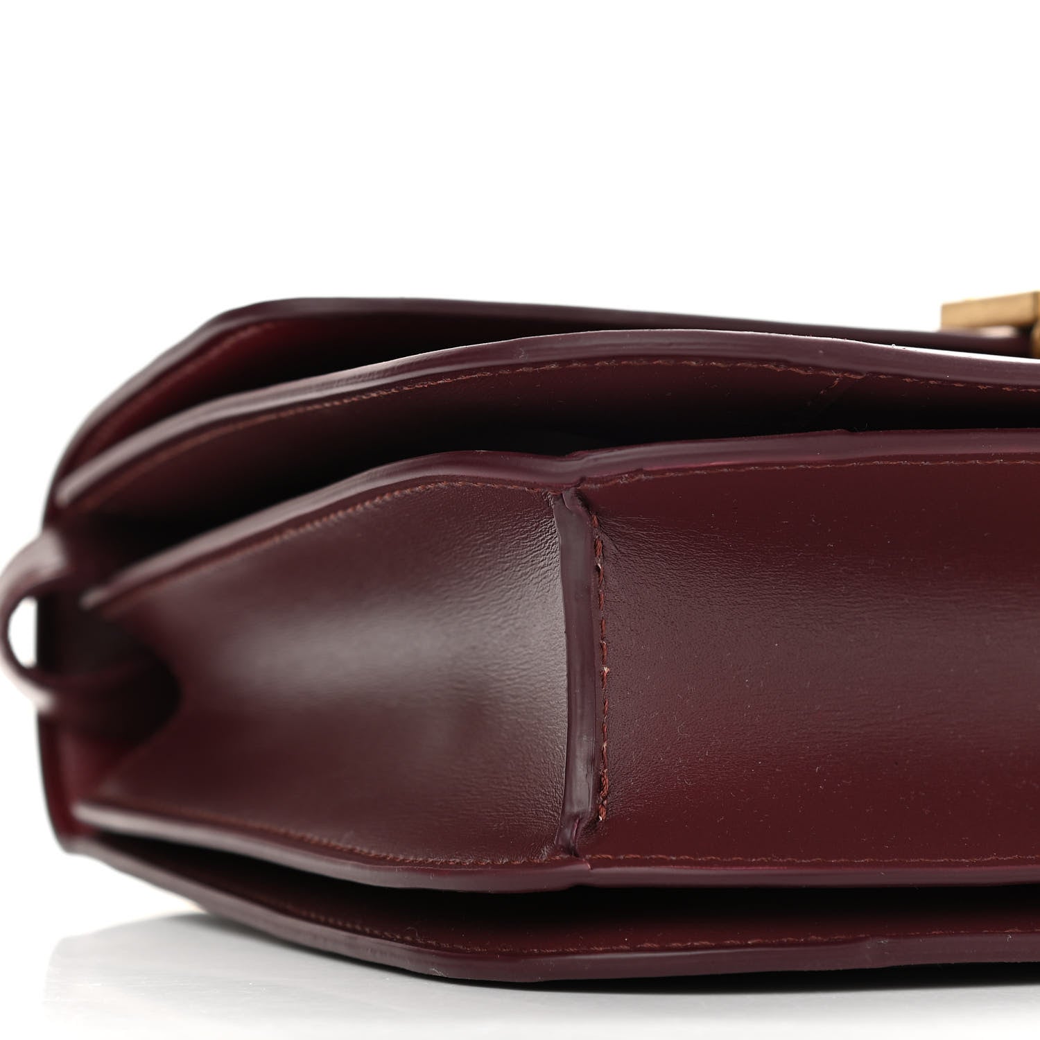 Celine Box Calfskin Medium Classic Box Flap Bag Burgundy 5 of 12