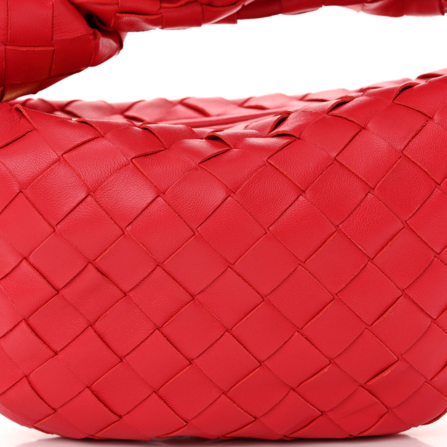 Nappa Intrecciato Mini Jodie Cranberry