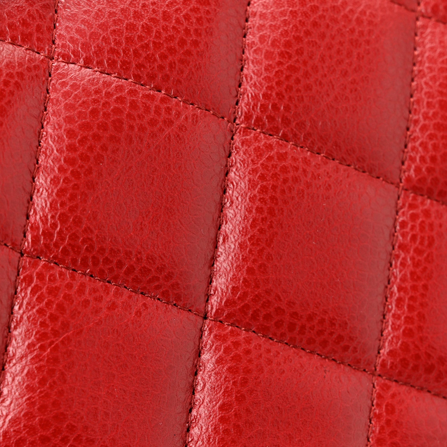 Chanel Caviar Quilted Jumbo Double Flap Dark Red 35 of 40
