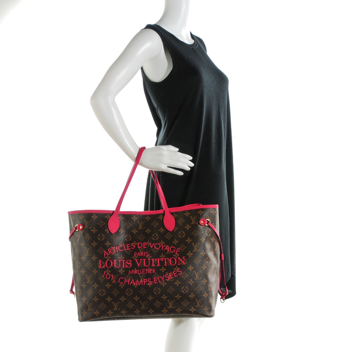 Monogram Articles de Voyage Ikat Neverfull GM Rose Indien