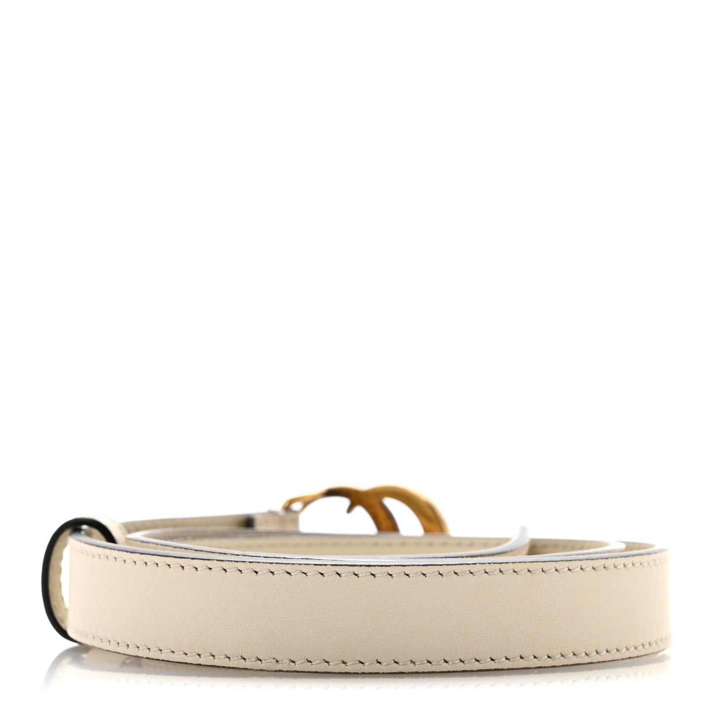 Calfskin Double G 20mm Belt 75 30 Mystic White