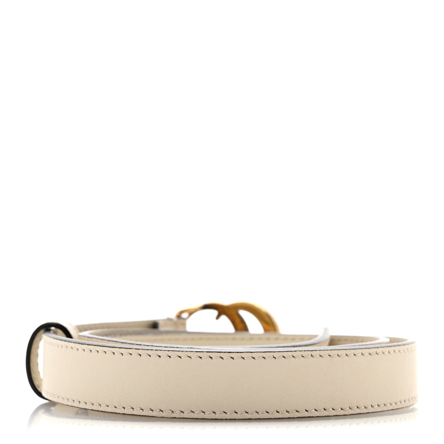 Gucci Calfskin Double G 20mm Belt 75 30 Mystic White 2 of 7