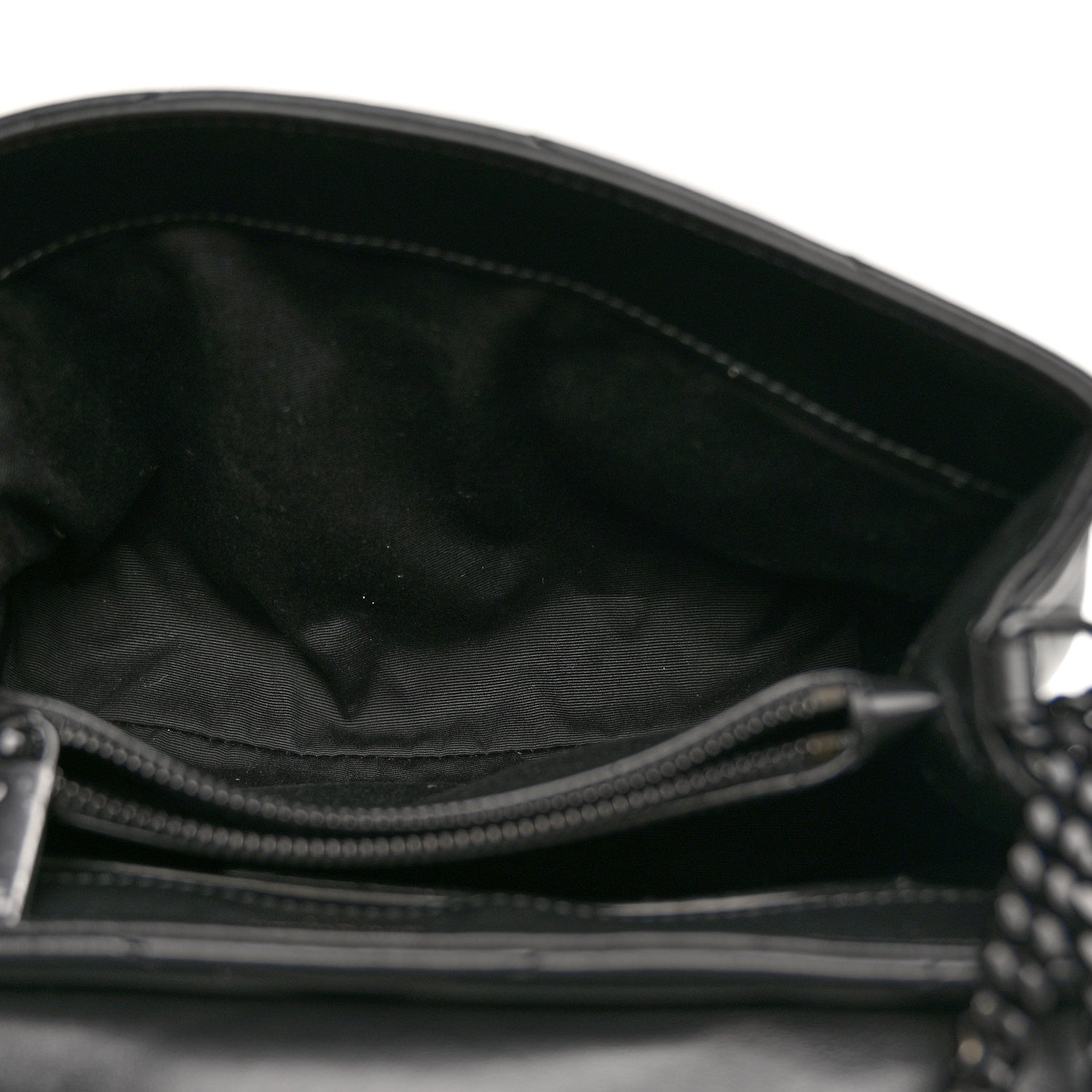Saint Laurent Calfskin Y Quilted Monogram Monochrome Small Loulou Chain Satchel Black 5 of 12