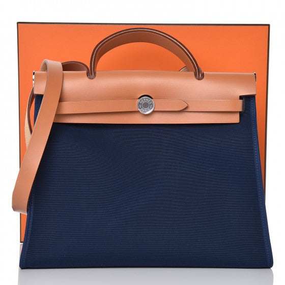 Vache Hunter Toile Herbag Zip 31 PM Bleu De Malte