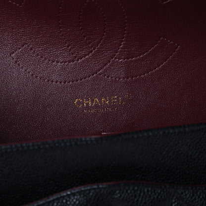 Chanel Caviar Quilted Jumbo Double Flap Black 8 of 10
