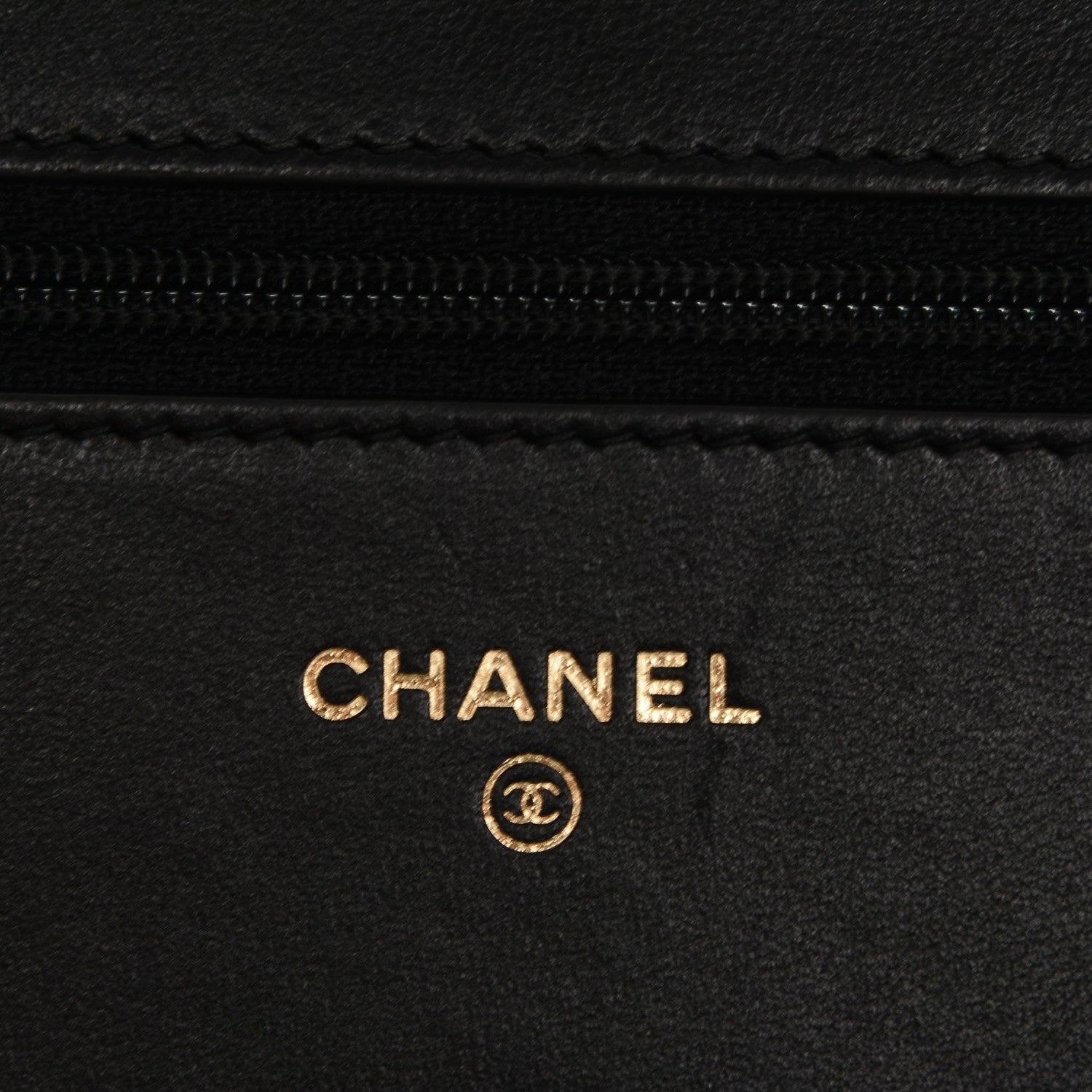 Chanel Velvet Quilted Wallet On Chain WOC Black 6 of 8