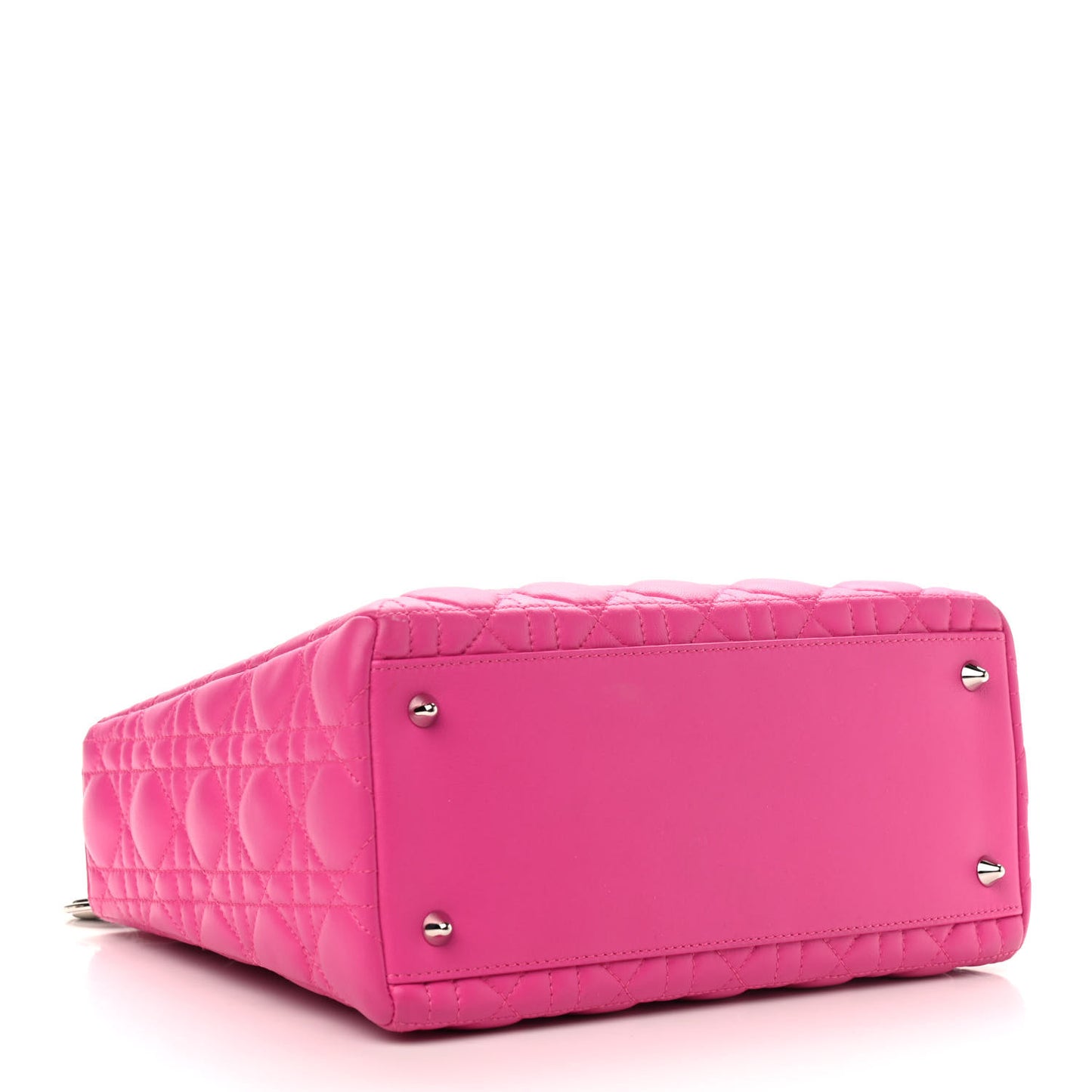 Lambskin Cannage Medium Lady Dior Pink