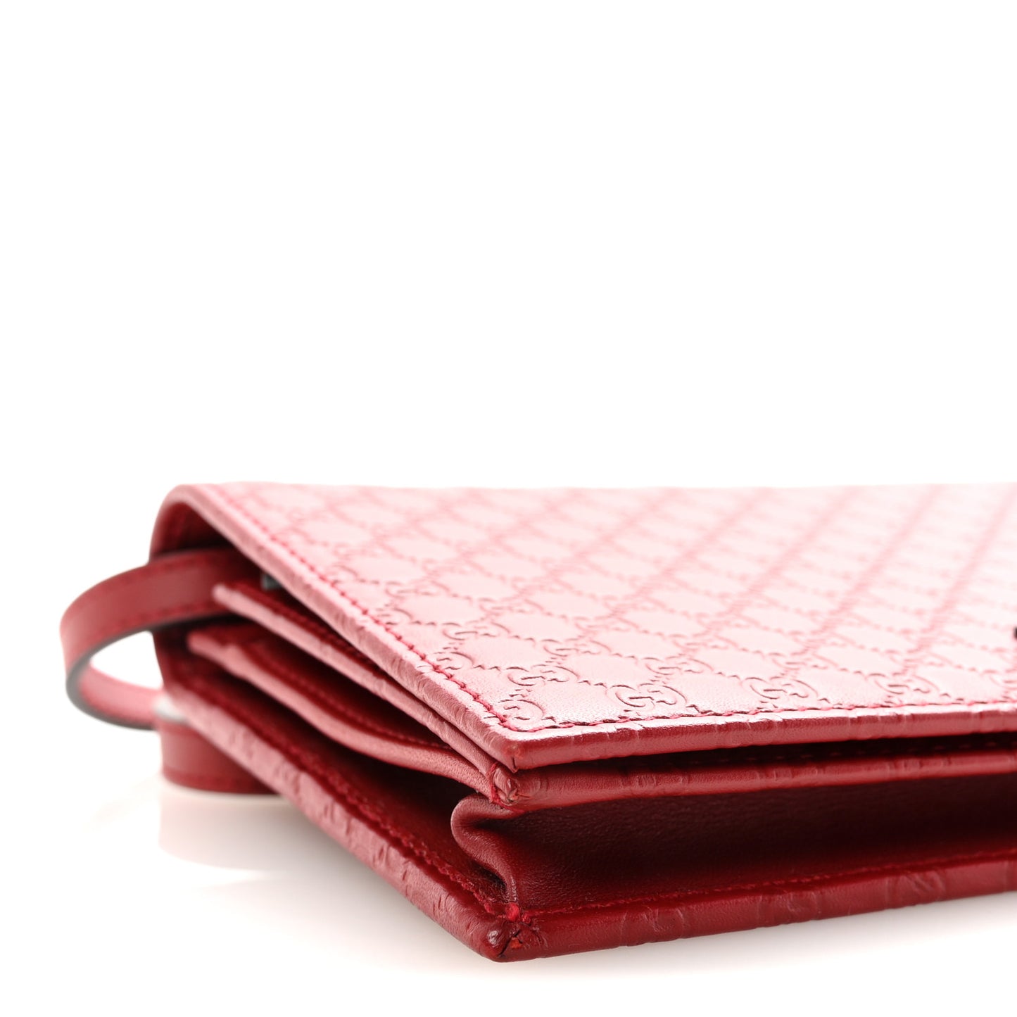 Microguccissima Crossbody Wallet Red