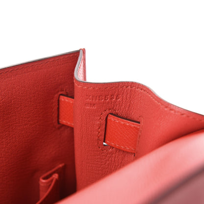 Hermes Epsom Kelly Sellier 32 Rouge Tomate 8 of 10