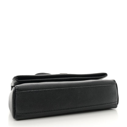 Saint Laurent Grain De Poudre Monogram Toy West Hollywood Fold-Over Bag Black 4 of 9