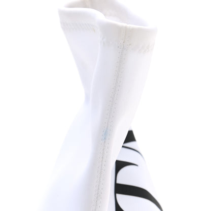 Valentino Garavani Eco Leather VLTN 70mm Sock Booties 36 White Black 8 of 8