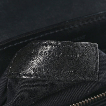 Saint Laurent Calfskin Y Quilted Monogram Toy Loulou Crossbody Bag Black 8 of 13