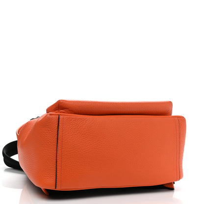 Mulberry Heavy Grain Calfskin Zipped Backpack Mandarin Orange 4 of 10