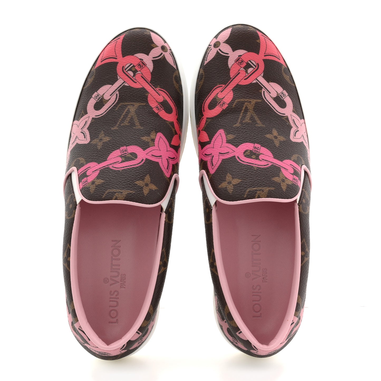 Monogram Bay Flower Slip On Harbor Sneakers 36.5 Rose Ballerine Poppy
