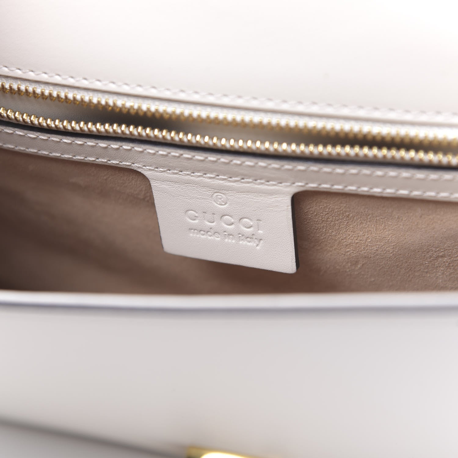 Gucci Calfskin Sylvie Belt Bag Off White 6 of 10
