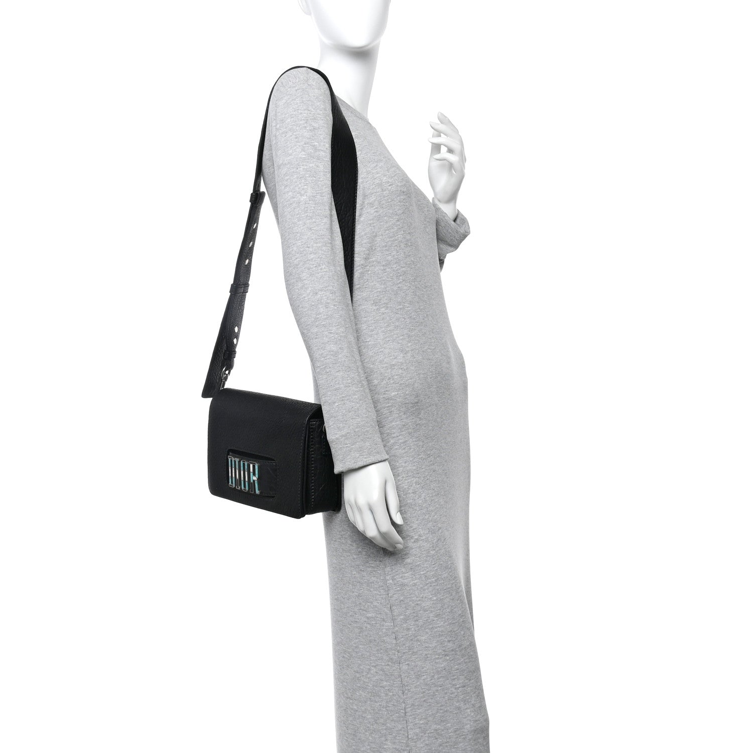 Christian Dior Canyon Grained Lambskin Dio(r)evolution Flap Bag Black 2 of 10