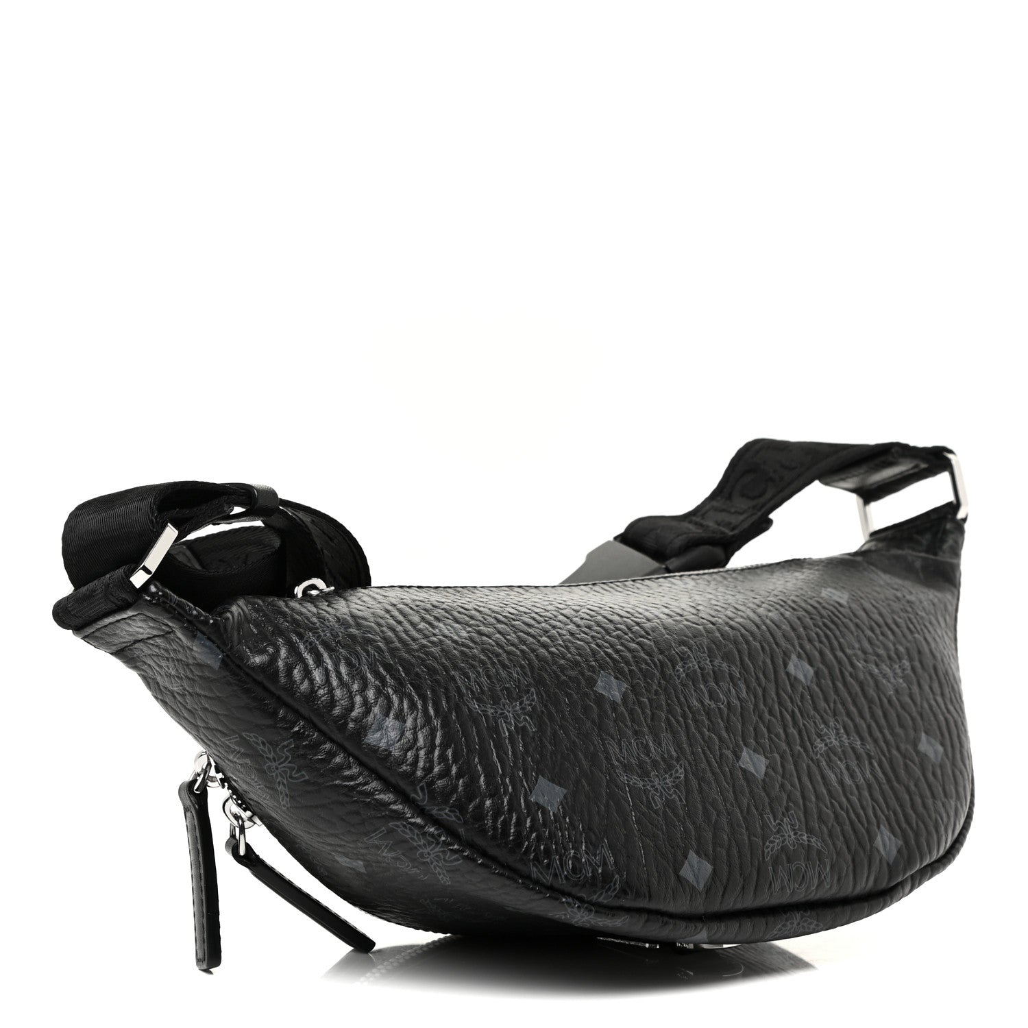 MCM Visetos Small Fursten Belt Bag Phantom Black 4 of 10