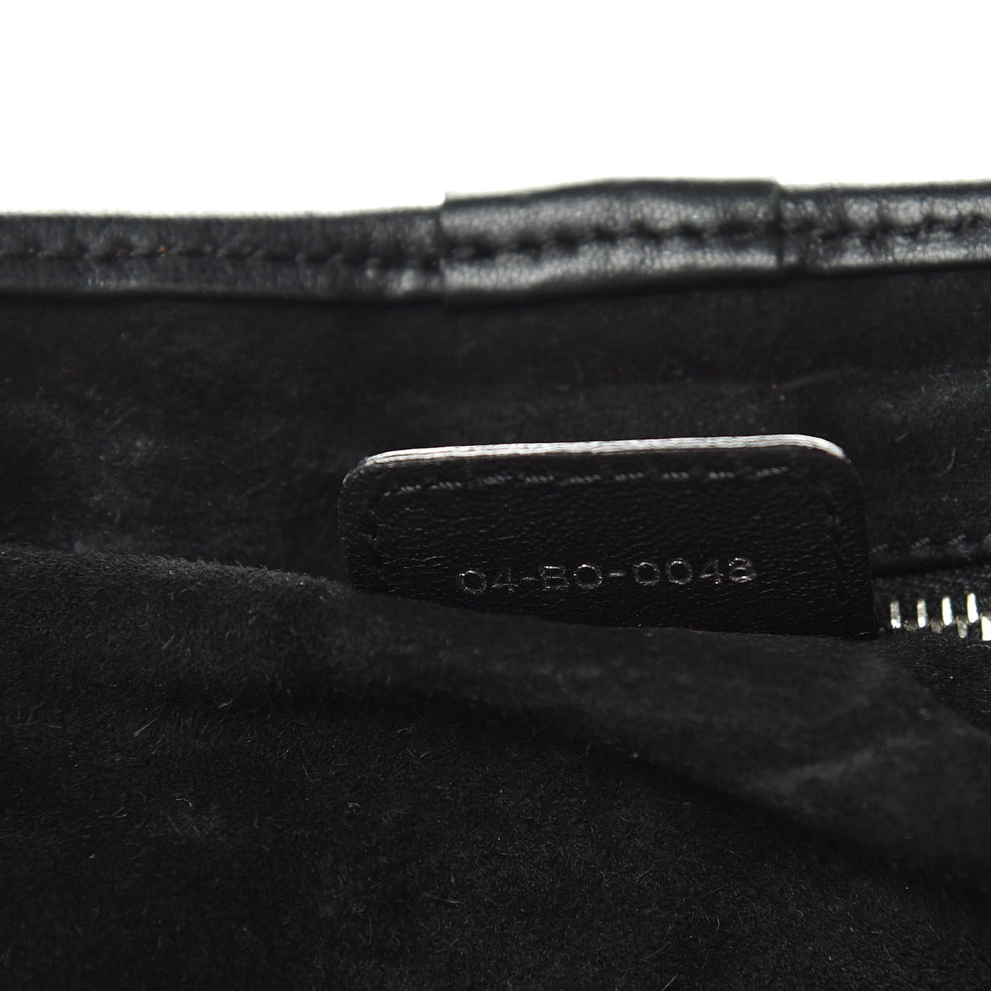 CHRISTIAN DIOR Lambskin Jazzclub Shoulder Bag Black