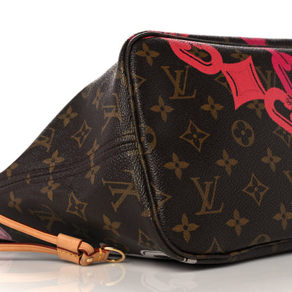 Louis Vuitton Monogram Bay Neverfull MM Rose Ballerine Poppy 10 of 14