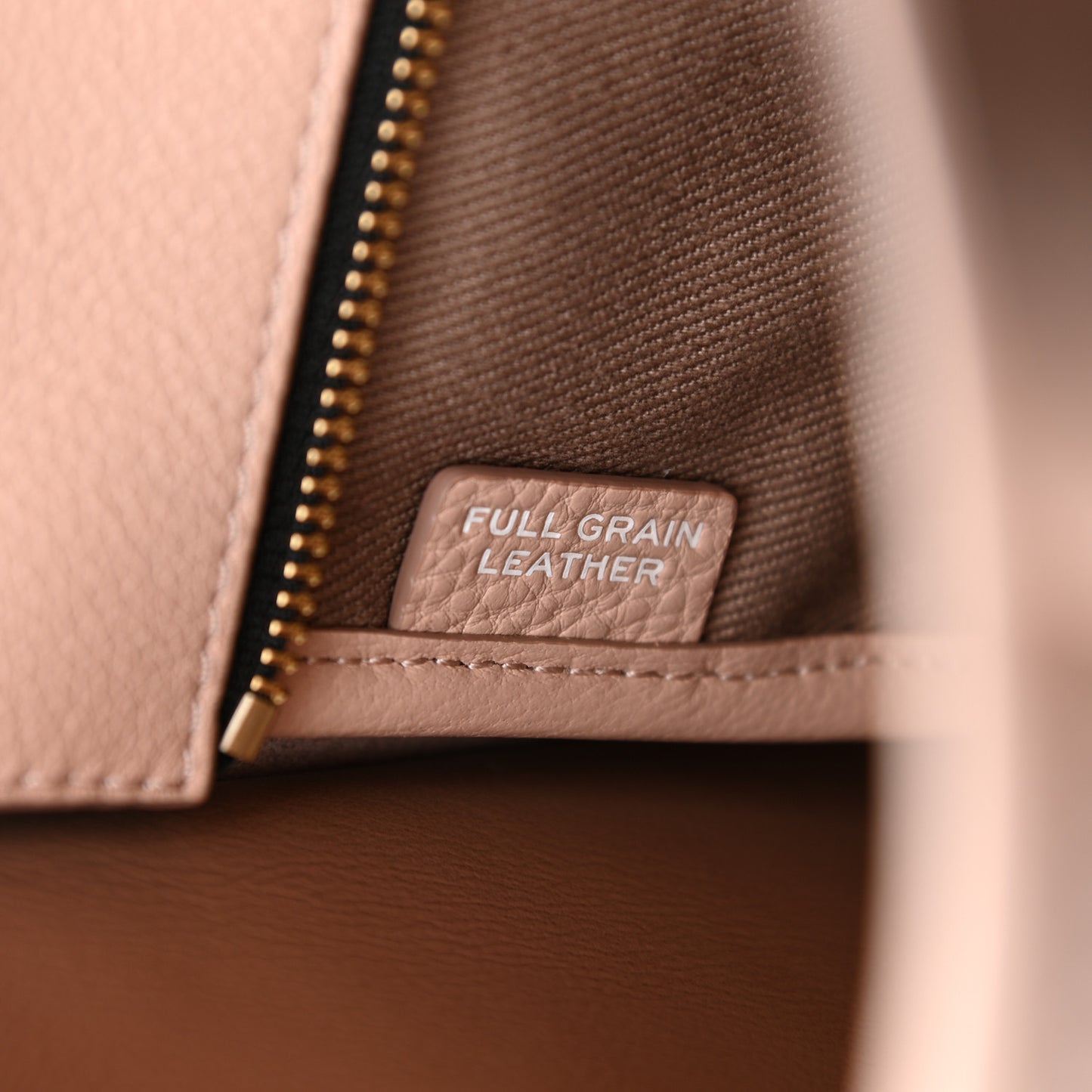 Grained Calfskin Small The Tote Bag Rose Dust