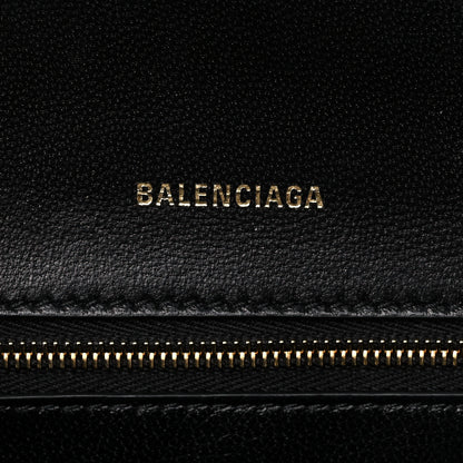 Balenciaga Shiny Box Calfskin Small Hourglass Top Handle Bag Black 6 of 16