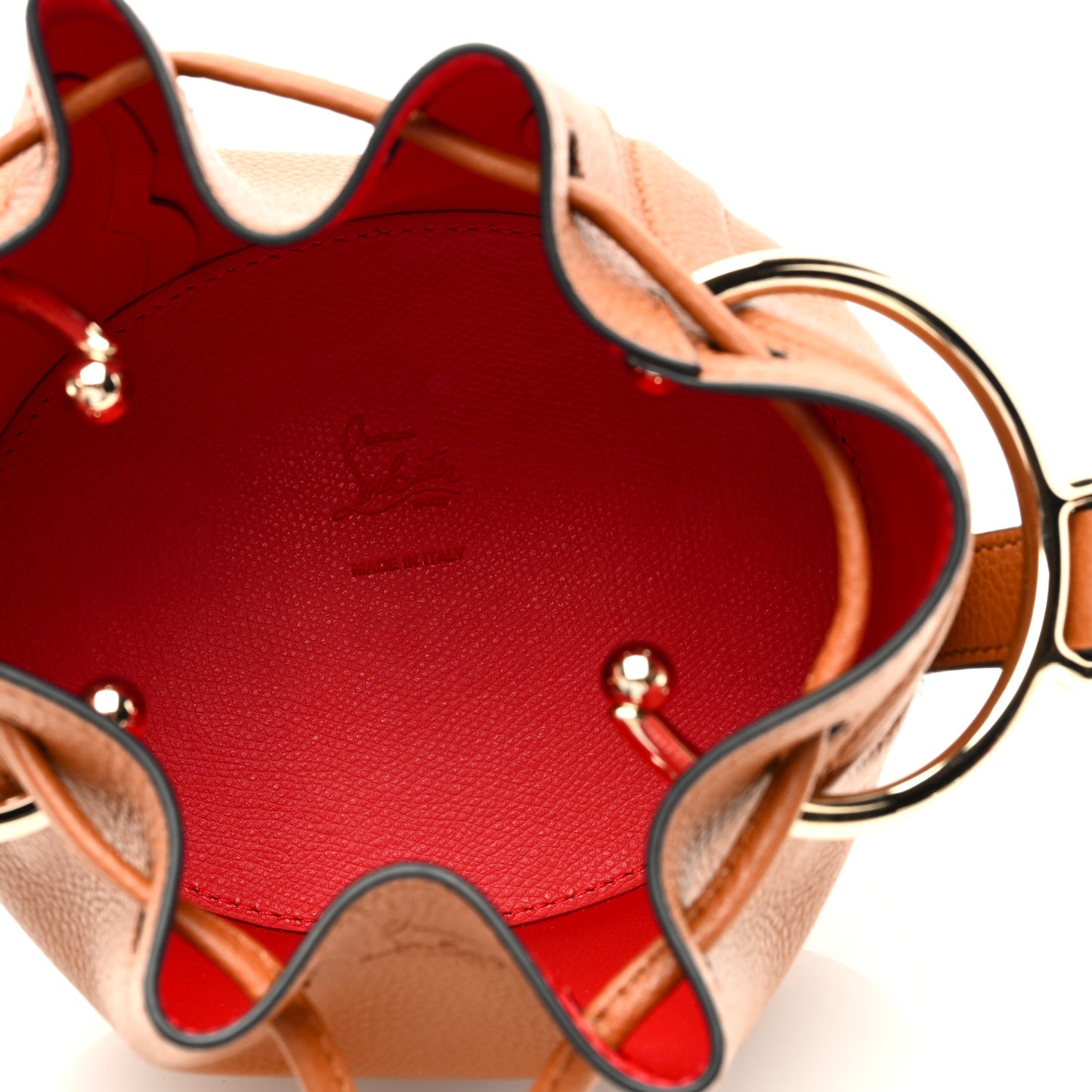 Calfskin Empire By My Side Bucket Bag Cuoio