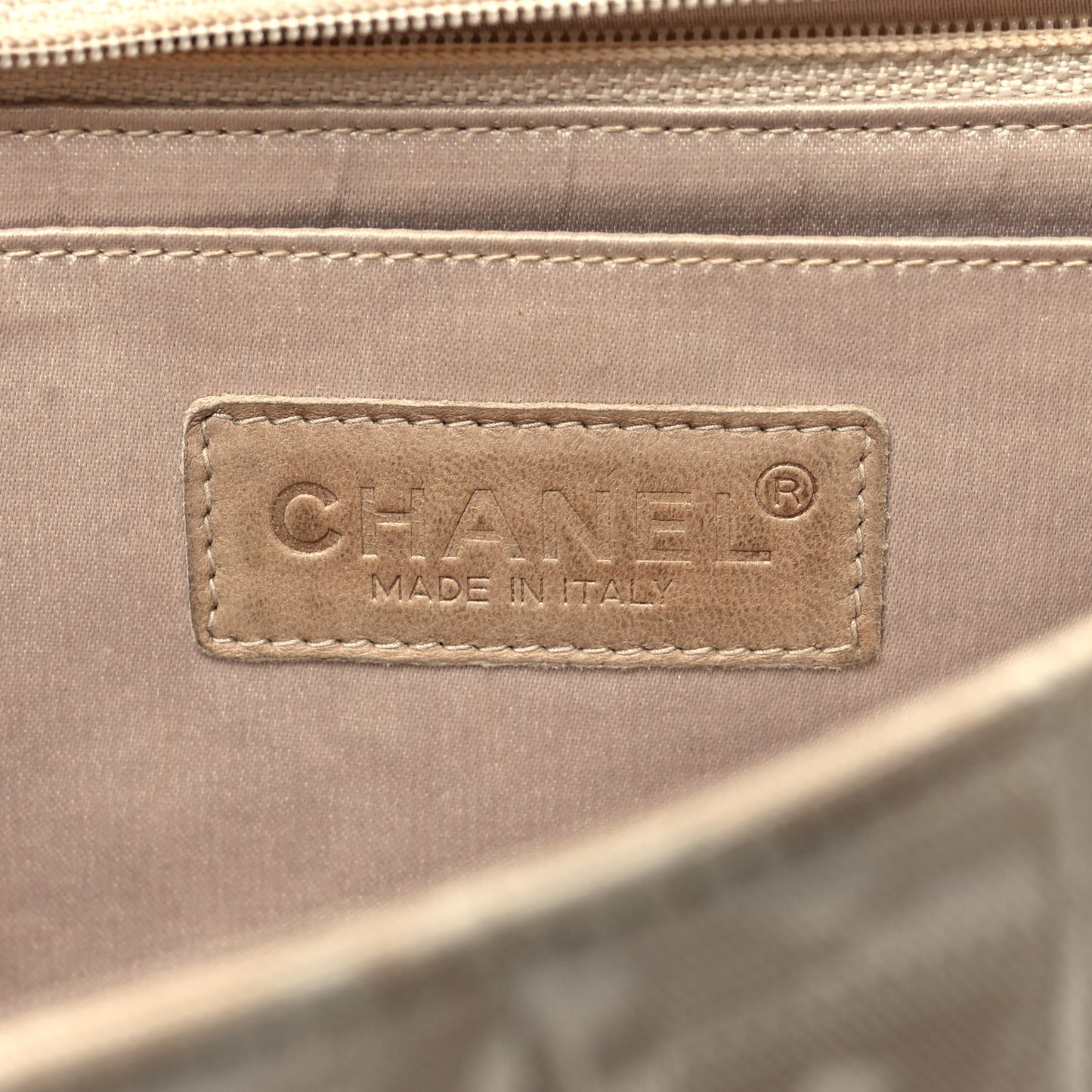 Nylon Medium Travel Flap Light Beige