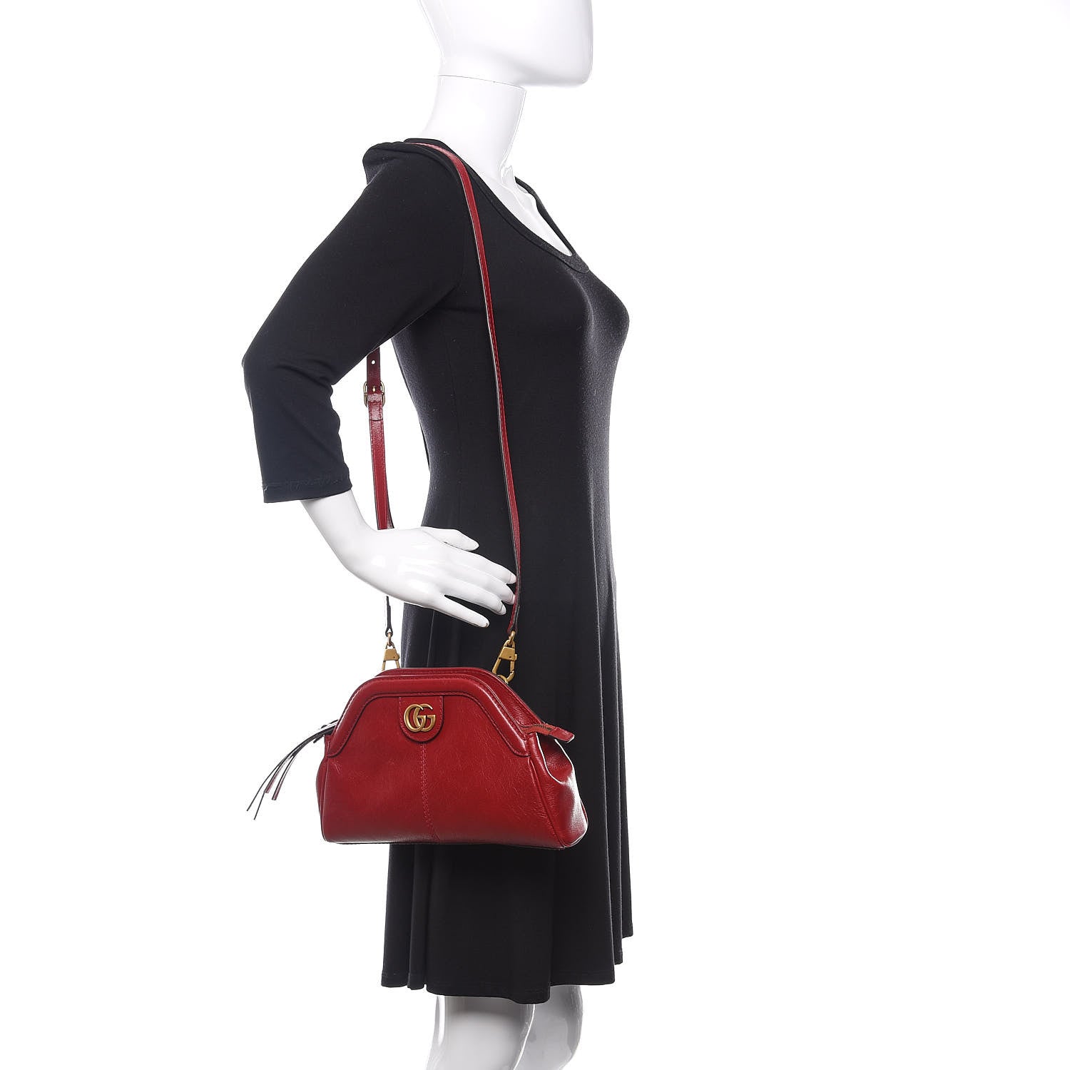 Gucci Piuma Lux Calfskin Small Re(Belle) Crossbody Bag Romantic Cerise 3 of 15