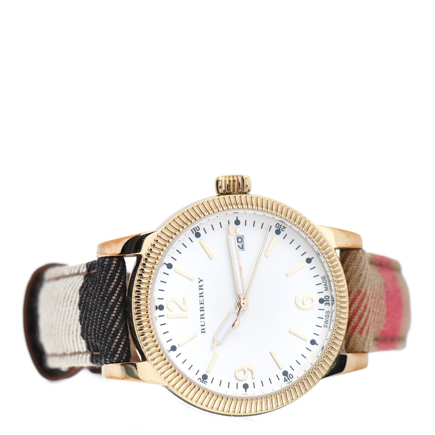 Stainless Steel Calfskin 38mm Quartz Watch BU7853