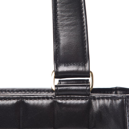 Chanel Lambskin Quilted Chocolate Bar Tote Black 11 of 17