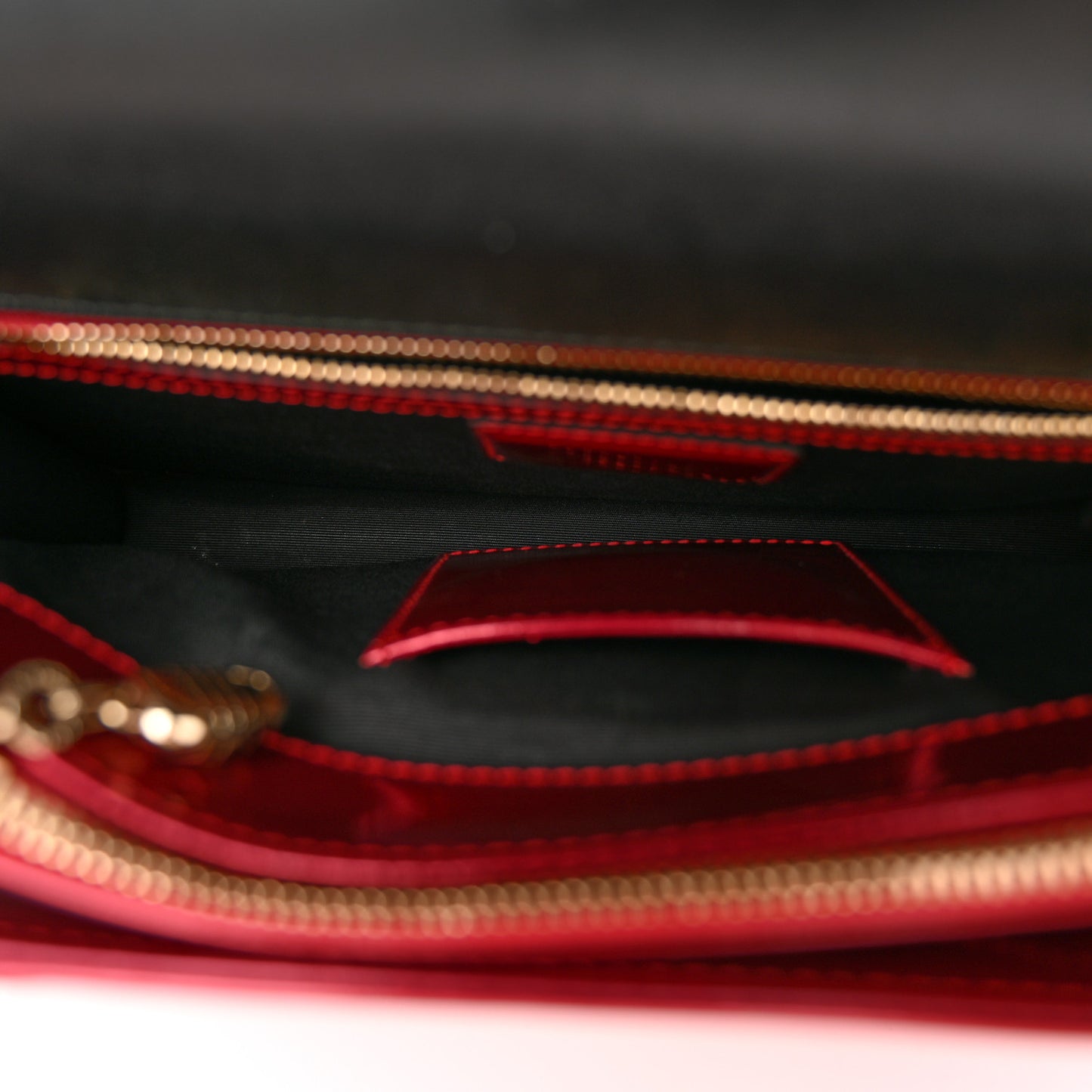 Metallic Calfskin Serpenti Forever Shoulder Bag Red
