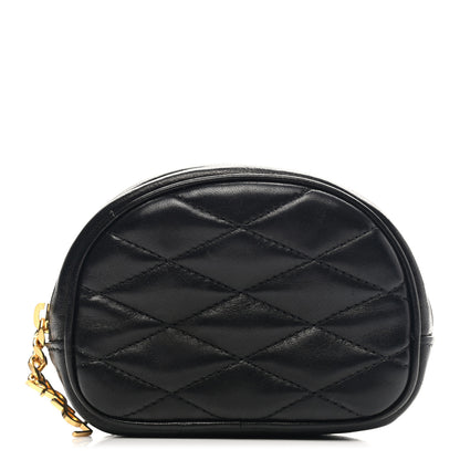 Saint Laurent Lambskin Quilted Lolita Cosmetic Pouch Black 1 of 7