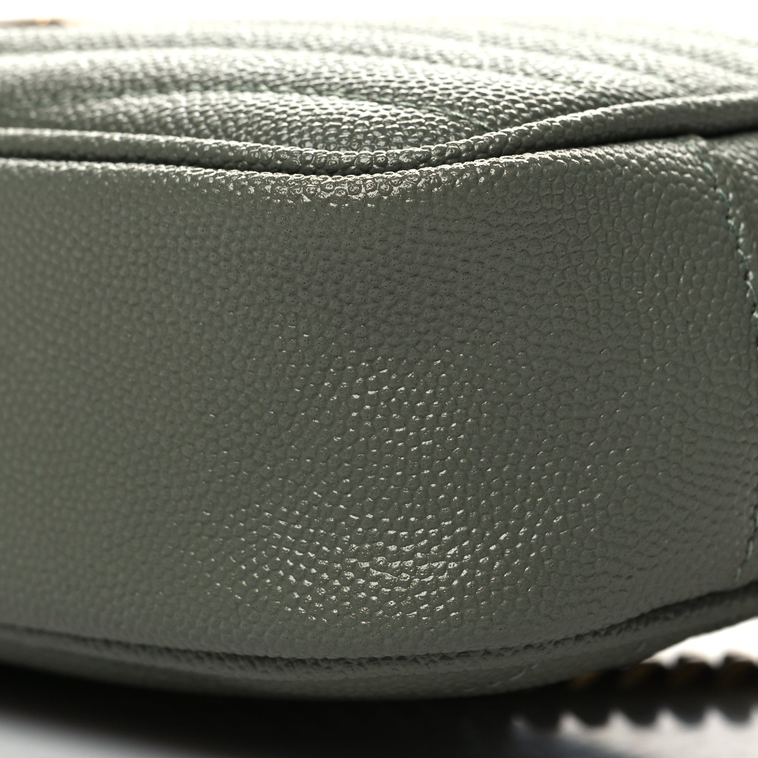 Saint Laurent Grain De Poudre Matelasse Monogram Mini Lou Camera Bag Light Sage 10 of 10