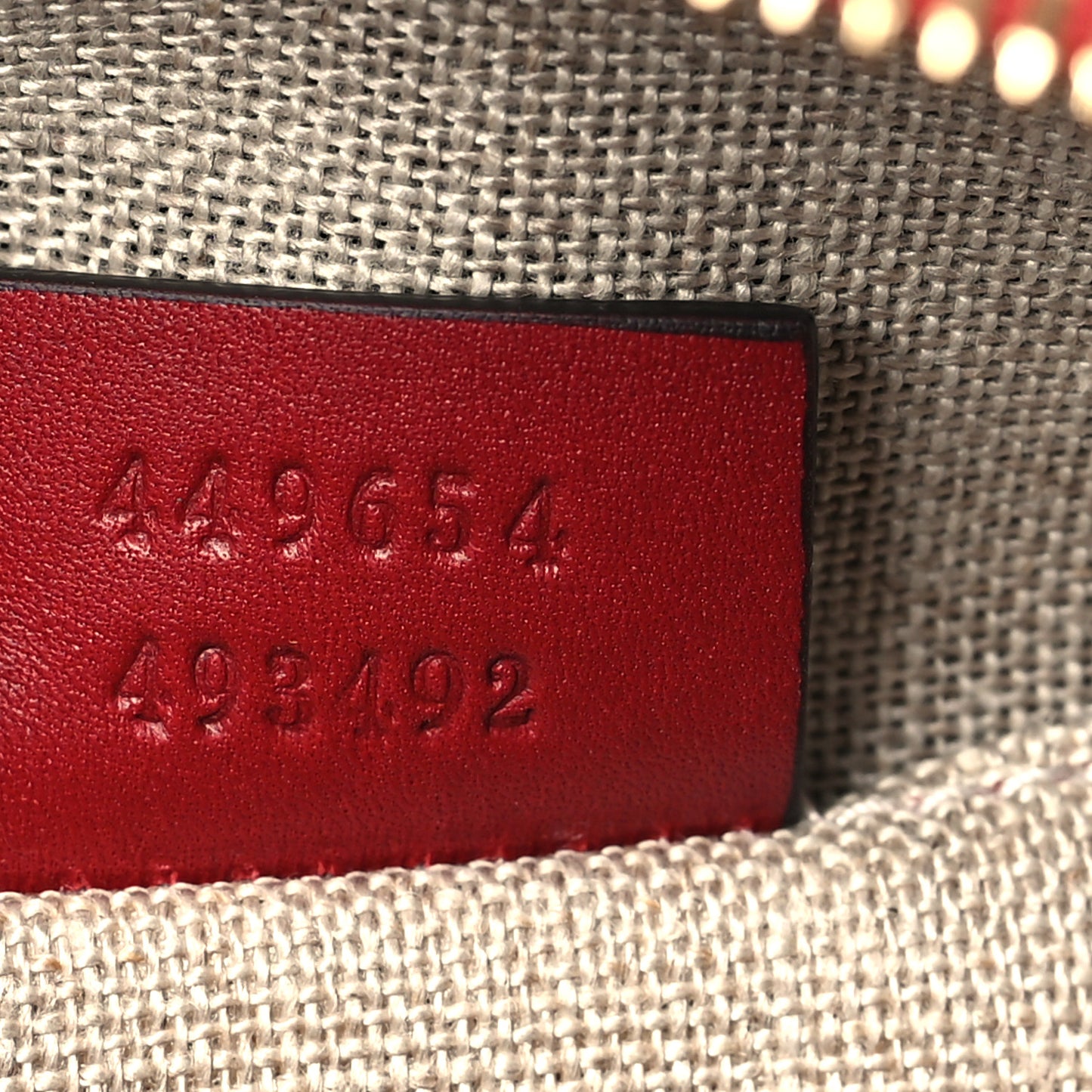 Soft Microguccissima Mini Dome Bag Rosso